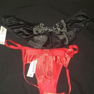 Elegant Black and Red Women's Panties